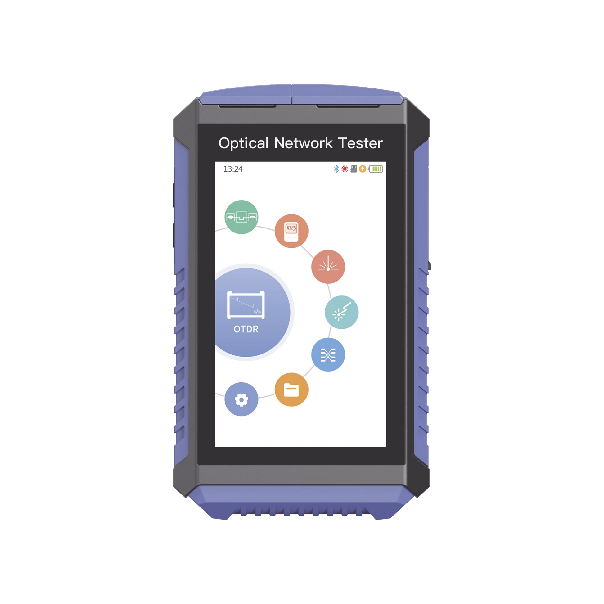 MINI OTDR TOUCH PARA PRUEBAS EN ENLACES FIBRA ÓPTICA ACTIVOS (PRUEBA DE FIBRA VIVA) / LONGITUD DE ONDA EN 1625NM / INTEGRA FUNCIÓN OPM / INTEGRA FUNCIÓN VFL 5MW / MAPEO DE CABLES RJ45 / RECARGABLE / DISTANCIA DE PRUEBA HASTA 100 KM-Fibra Óptica-LINKEDPRO BY EPCOM-Bsai Seguridad & Controles