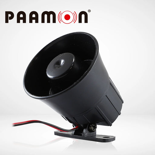 MINI SIRENA PAAMON 15 WATTS PM-SRE108, 1 TONO, USO PARA INTERIOR Y EXTERIOR, MATERIAL PLÁSTICO ABS, NIVEL DE SONIDO 110DB, VOLTAJE DE OPERACIÓN DE 9-15VDC, COMPATIBLE CON CUALQUIER SISTEMA DE ALARMA.-Sirenas-PAAMON-Bsai Seguridad & Controles