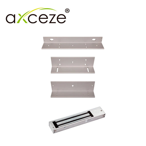 ML620 KIT CON 1X CHAPA MAGNETICA AX-M620L + 1X BRACKET TIPO ZL AX-M620ZL PARA PUERTA DE MADERA O METAL CON MARCO-Cerraduras-AXCEZE-Bsai Seguridad & Controles