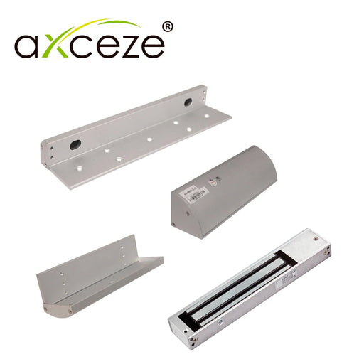MLC620 KIT CON 1X CHAPA MAGNETICA AX-M620L + 1X BRACKET TIPO ZLC AX-M620-ZLC PARA PUERTA DE MADERA O METAL-Cerraduras-AXCEZE-Bsai Seguridad & Controles