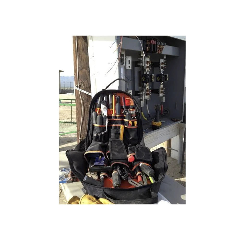 MOCHILA PARA HERRAMIENTAS TRADESMAN PRO™ DE 36,8 CM EN COLOR NEGRO CON 39 BOLSILLOS (NO INCLUYE HERRAMIENTAS).-Herramientas-KLEIN TOOLS-Bsai Seguridad & Controles