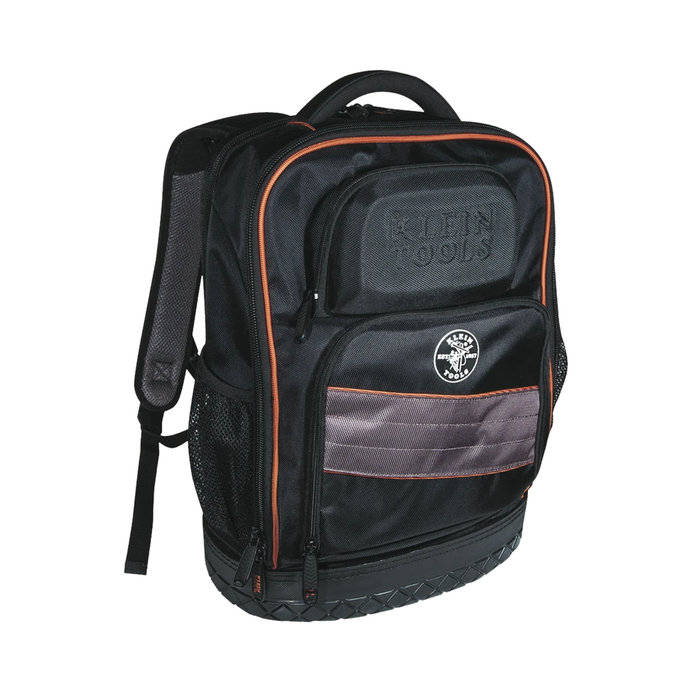 MOCHILA PARA HERRAMIENTAS Y COMPUTADORA PORTÁTIL TRADESMAN PRO™ EN POLIÉSTER NEGRO CON 25 BOLSILLOS (NO INCLUYE HERRAMIENTAS).-Herramientas-KLEIN TOOLS-Bsai Seguridad & Controles