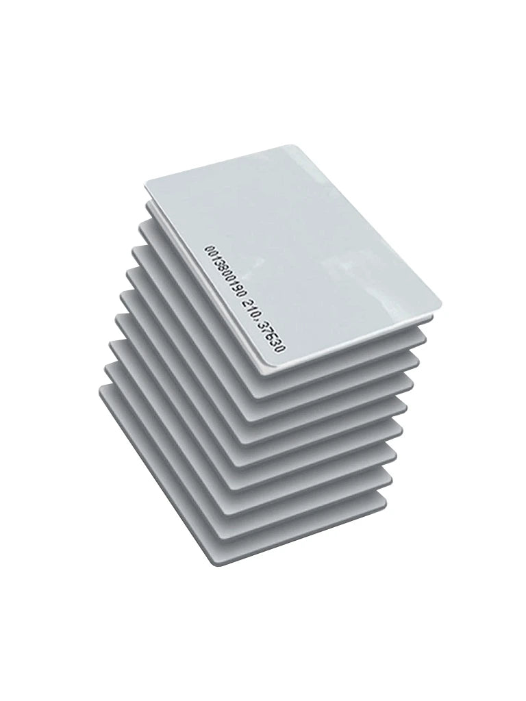 ZKTECO IDCARDN - PAQUETE DE 10 TARJETAS ID 125 KHZ / 1 MM DE GROSOR / FOLIO IMPRESO / MODELO A16060006-Tarjetas y Botones-ZKTECO-Bsai Seguridad & Controles