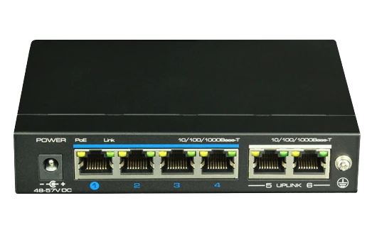 UTEPO UTP3GSW04TP60 - SWITCH POE FULL GIGABIT AF/AT/ 4 PUERTOS GE / 2 PUERTOS UPLINK GE/ 60W TOTALES/ MODO CCTV-Switches POE-UTEPO-Bsai Seguridad & Controles