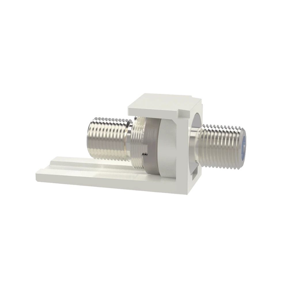 MÓDULO ACOPLADOR COAXIAL TIPO F, MINI-COM, DE 75 OHMS, 3.0 GHZ, COLOR BLANCO-Megafonia y Audioevacuacion-PANDUIT-Bsai Seguridad & Controles