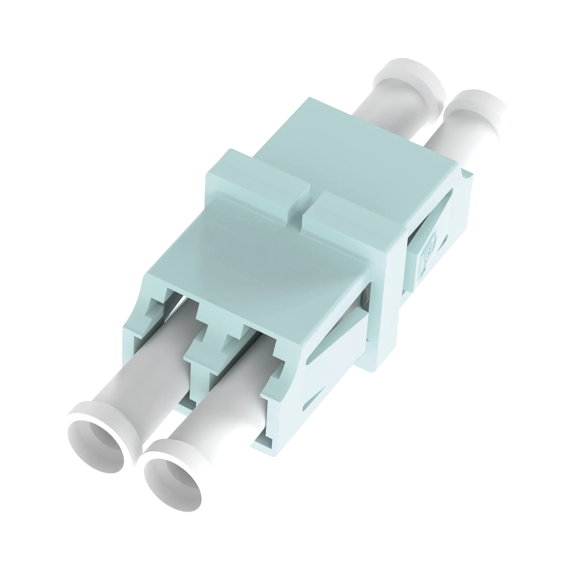 MÓDULO ACOPLADOR LC DUPLEX, PARA FIBRA MULTIMODO, COLOR AQUA-Conectores-PANDUIT-Bsai Seguridad & Controles