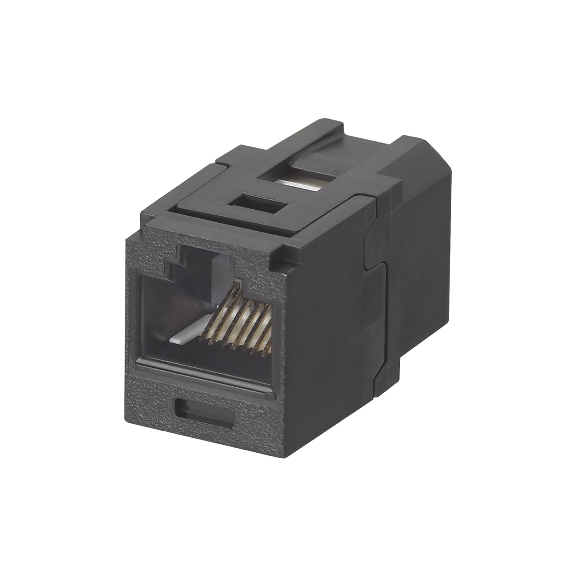 MÓDULO ACOPLADOR RJ45 A RJ45, MINI-COM, CATEGORÍA 6, COLOR NEGRO-Cableado-PANDUIT-Bsai Seguridad & Controles