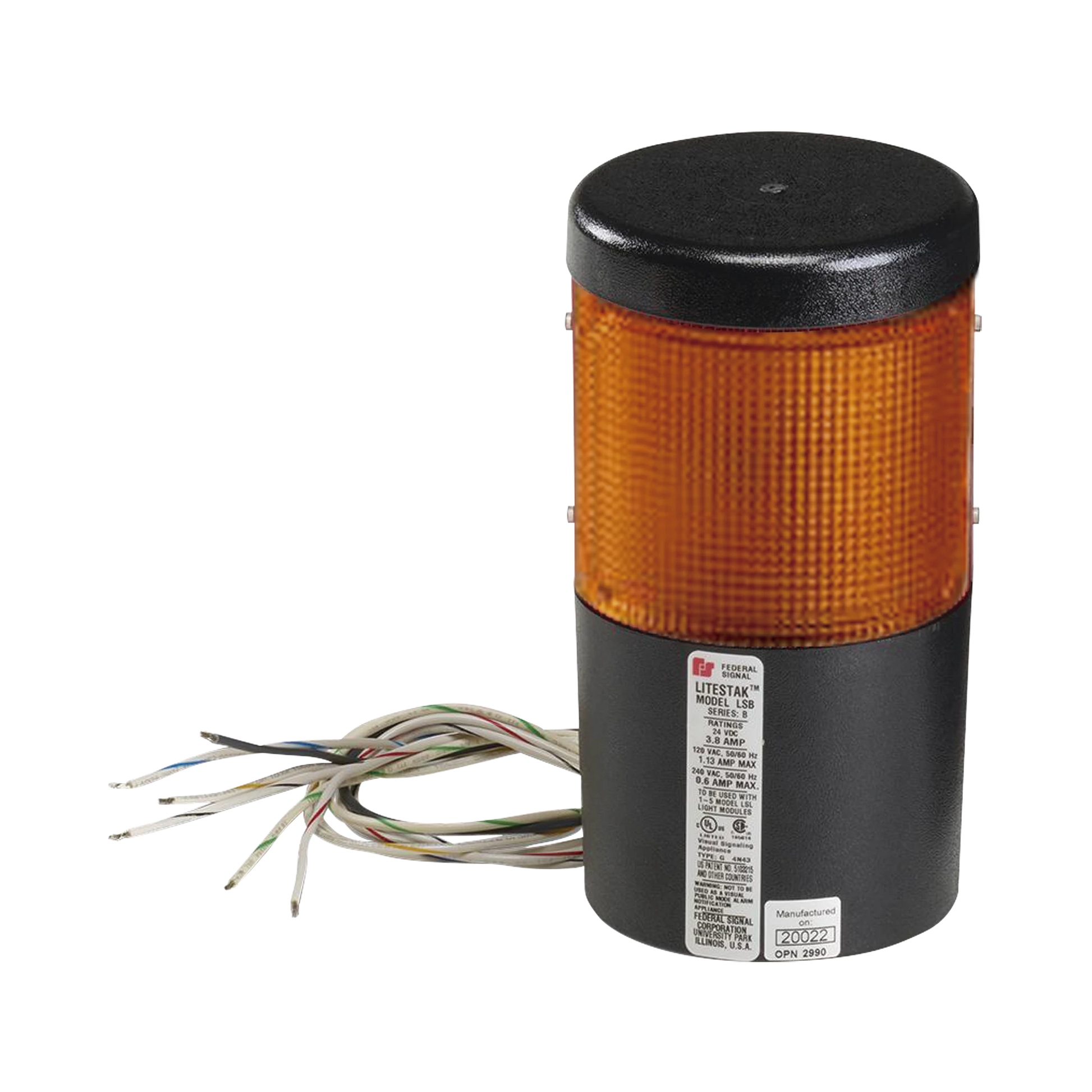 MÓDULO DE LUZ LED LITESTAK, 120VCA, AMBAR-Luces Perimetrales-FEDERAL SIGNAL INDUSTRIAL-Bsai Seguridad & Controles