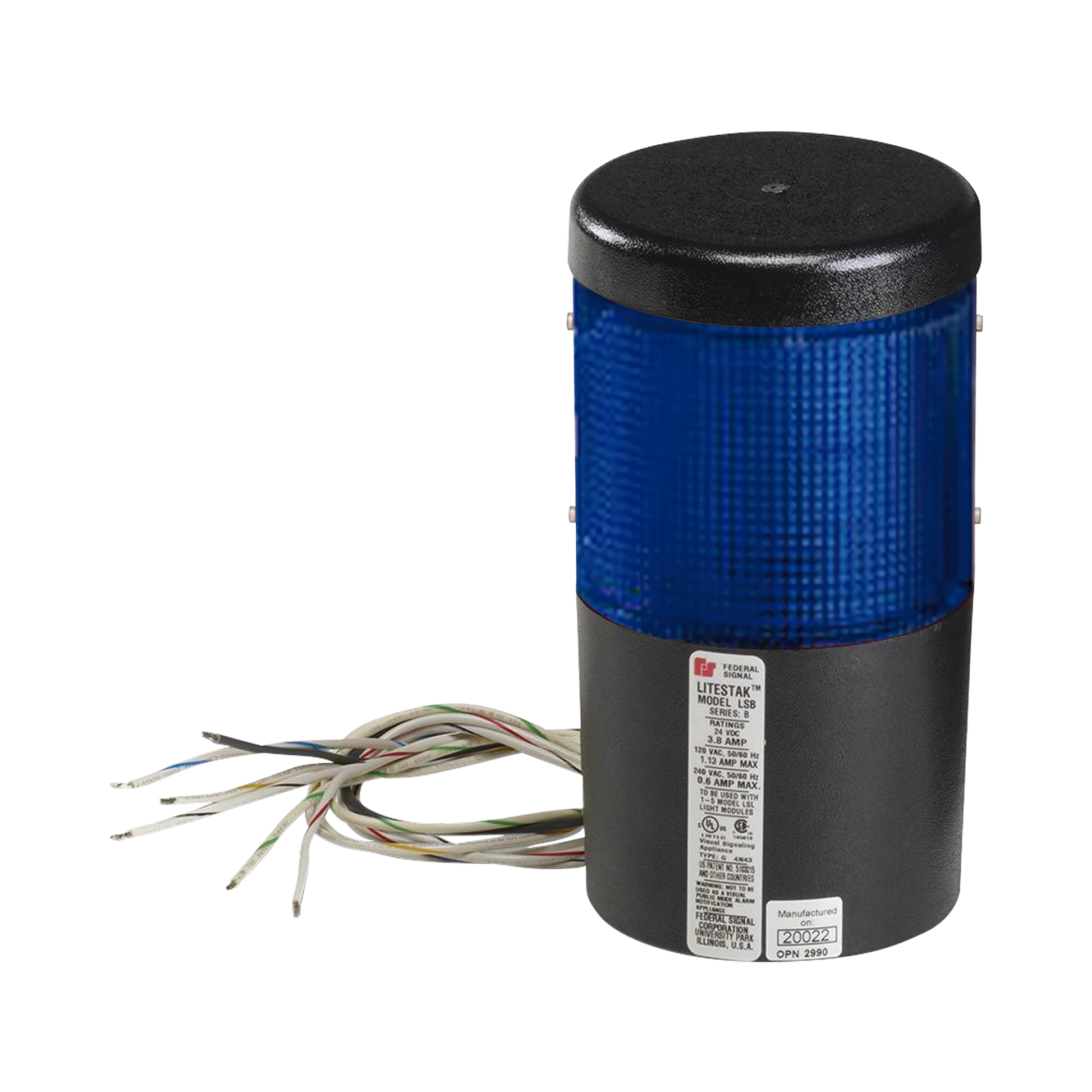 MÓDULO DE LUZ LED LITESTAK, 120VCA, AZUL-Luces Perimetrales-FEDERAL SIGNAL INDUSTRIAL-Bsai Seguridad & Controles