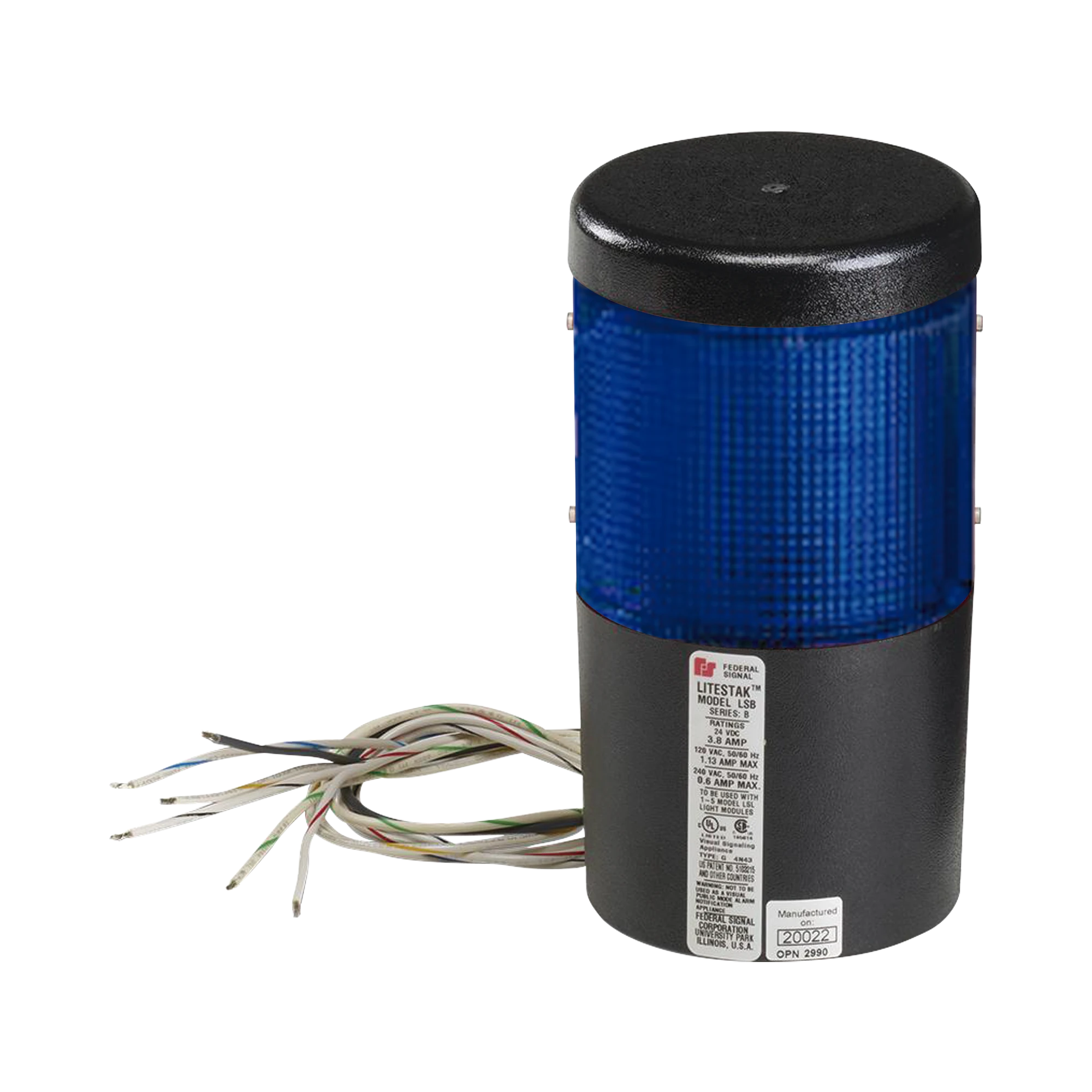 MÓDULO DE LUZ LED LITESTAK, 120VCA, AZUL-Luces Perimetrales-FEDERAL SIGNAL INDUSTRIAL-Bsai Seguridad & Controles