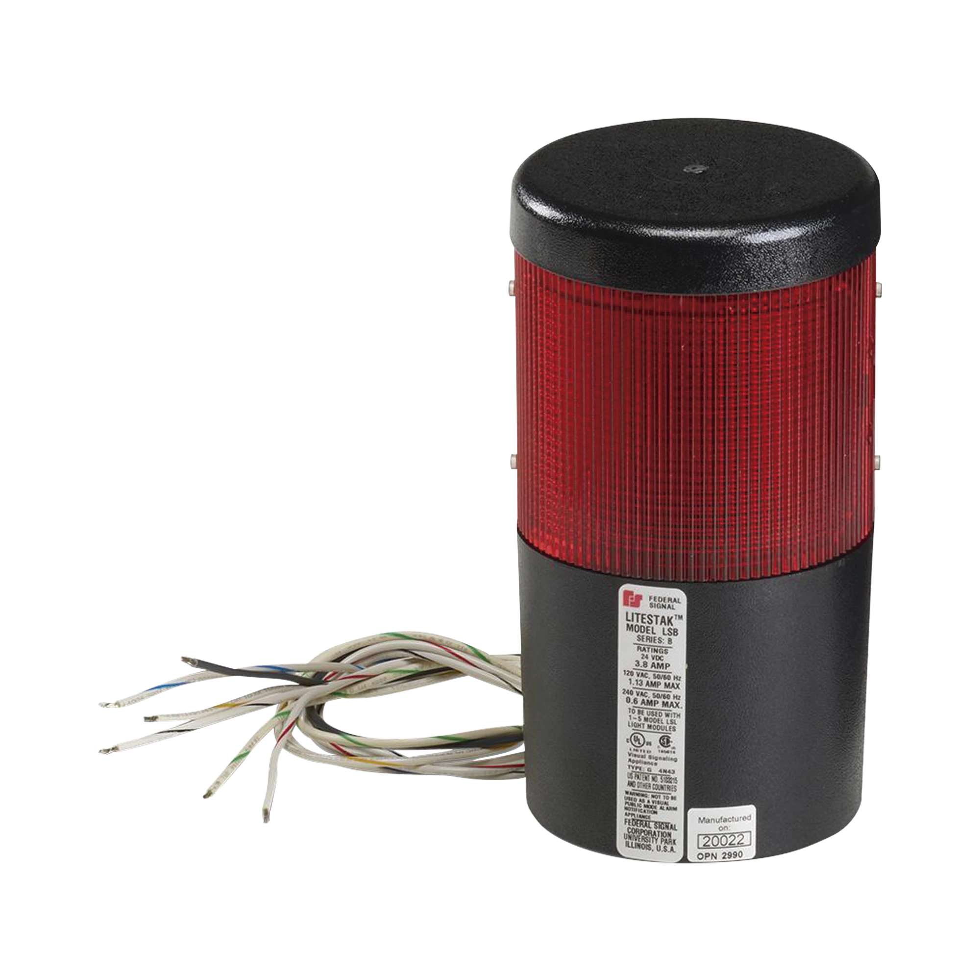 MÓDULO DE LUZ LED LITESTAK, 120VCA, ROJO-Luces Perimetrales-FEDERAL SIGNAL INDUSTRIAL-Bsai Seguridad & Controles