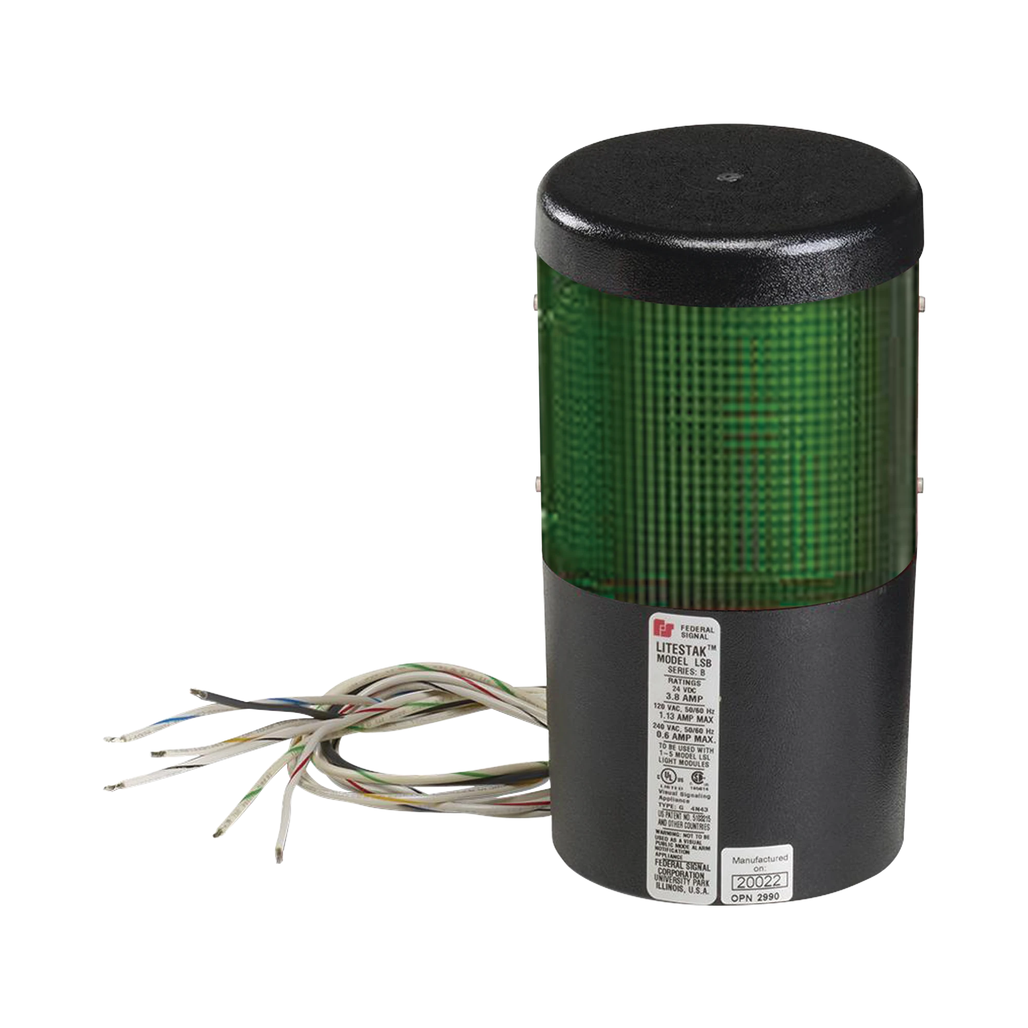 MÓDULO DE LUZ LED LITESTAK, 120VCA, VERDE-Luces Perimetrales-FEDERAL SIGNAL INDUSTRIAL-Bsai Seguridad & Controles