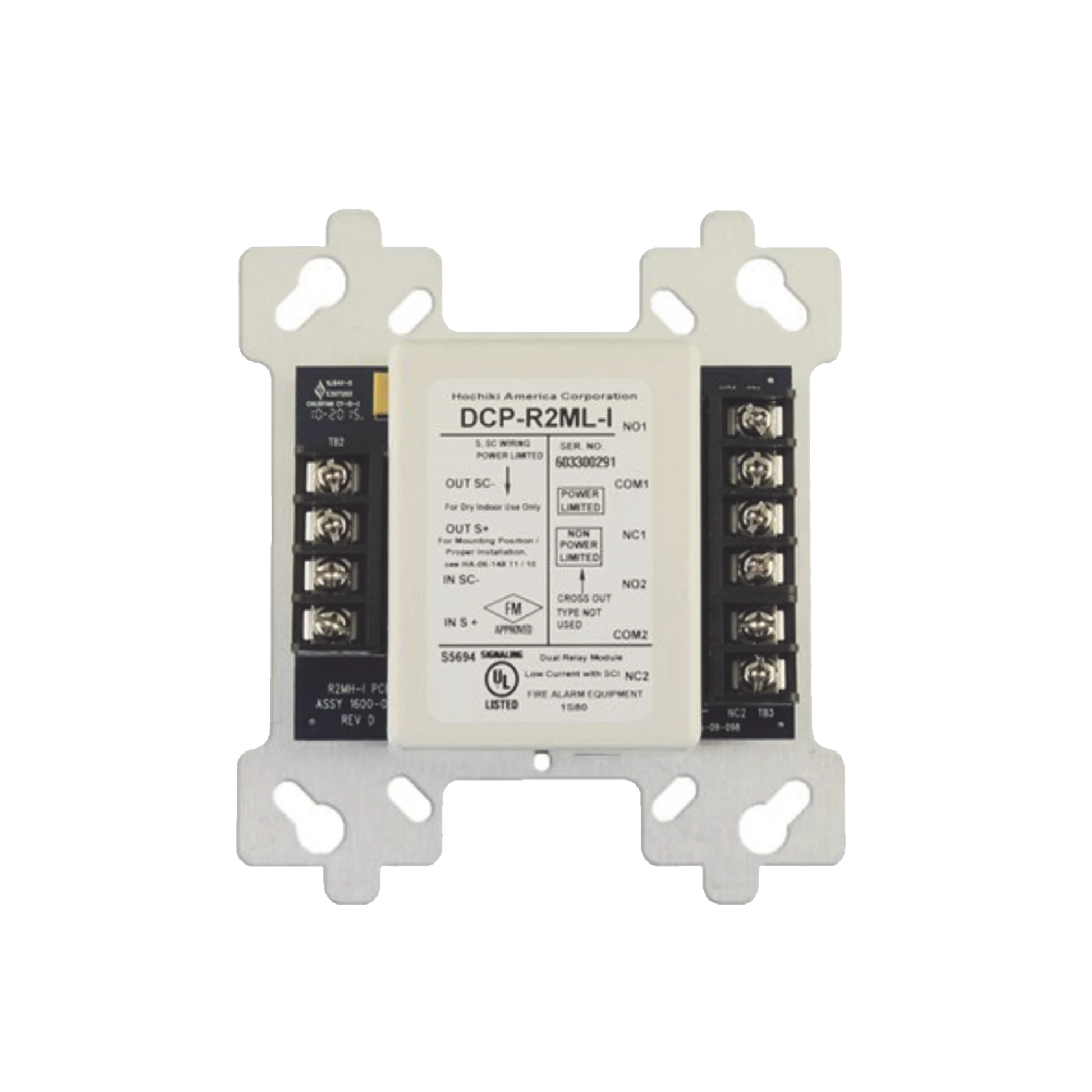 MÓDULO DE RELEVADOR DOBLE, 2A, CON AISLADOR INTEGRADO (0400-02070)-Accesorios y Dispositivos Direccionables-HOCHIKI-Bsai Seguridad & Controles