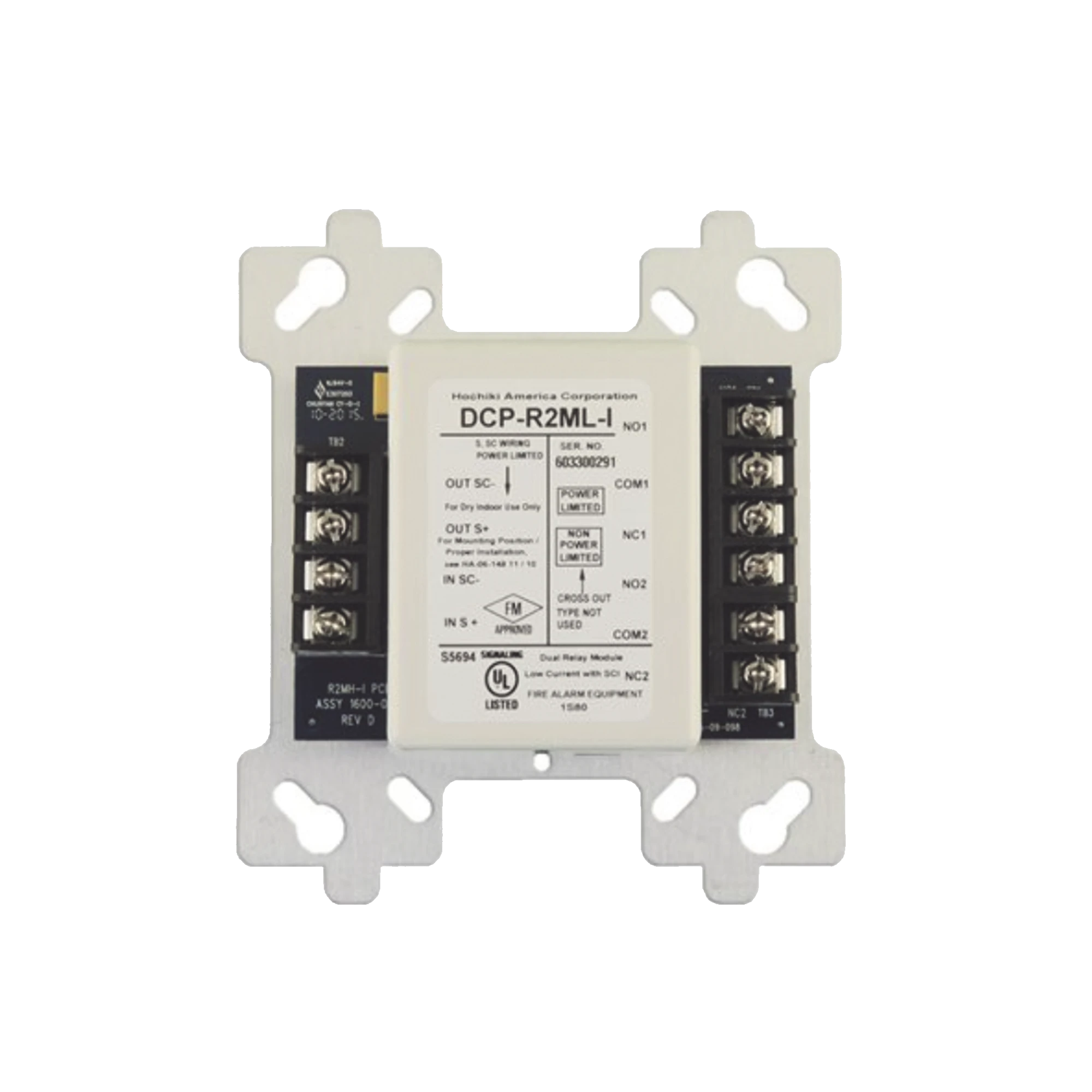 MÓDULO DE RELEVADOR DOBLE, 2A, CON AISLADOR INTEGRADO (0400-02070)-Accesorios y Dispositivos Direccionables-HOCHIKI-Bsai Seguridad & Controles