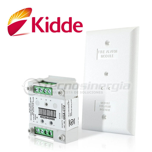 MÓDULO DE SUPERVISIÓN DE CONTACTO SECO DOBLE VIGILANT GSA-CT2 SE INTEGRA EN EL LAZO DE COMUNICACIÓN SLC DE LOS PANELES DE DETECCIÓN DE HUMO VS1 Y VS4 DE KIDDE, LISTADO UL, ULC, MEA, CSFM-Detectores / Sensores-KIDDE-Bsai Seguridad & Controles