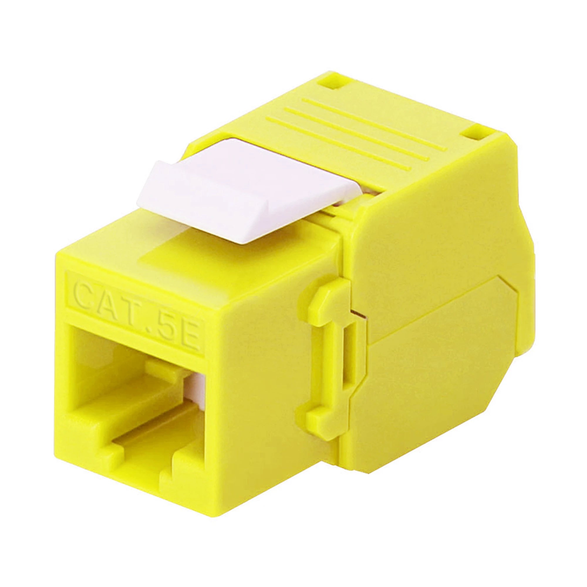 MÓDULO JACK KEYSTONE CAT5E (TOOLLESS), CON TERMINACIÓN EN ÁNGULO 180 º COLOR AMARILLO, COMPATIBLE CON FACEPLATE Y PATCHPANEL LINKEDPRO-Cableado-LINKEDPRO BY EPCOM-Bsai Seguridad & Controles