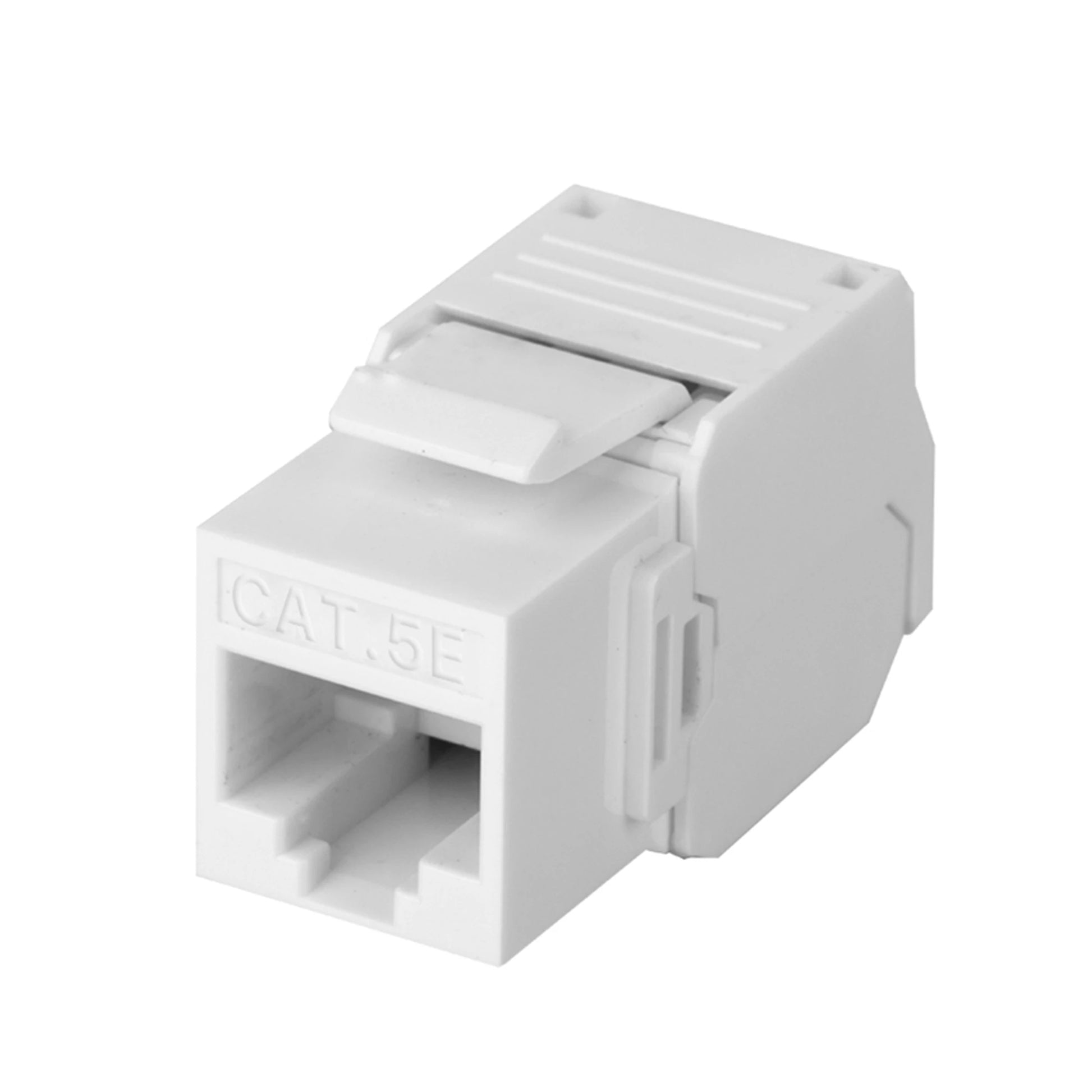 MÓDULO JACK KEYSTONE CAT5E (TOOLLESS), CON TERMINACIÓN EN ÁNGULO 180 º COLOR BLANCO, COMPATIBLE CON FACEPLATE Y PATCHPANEL LINKEDPRO-Cableado-LINKEDPRO BY EPCOM-Bsai Seguridad & Controles