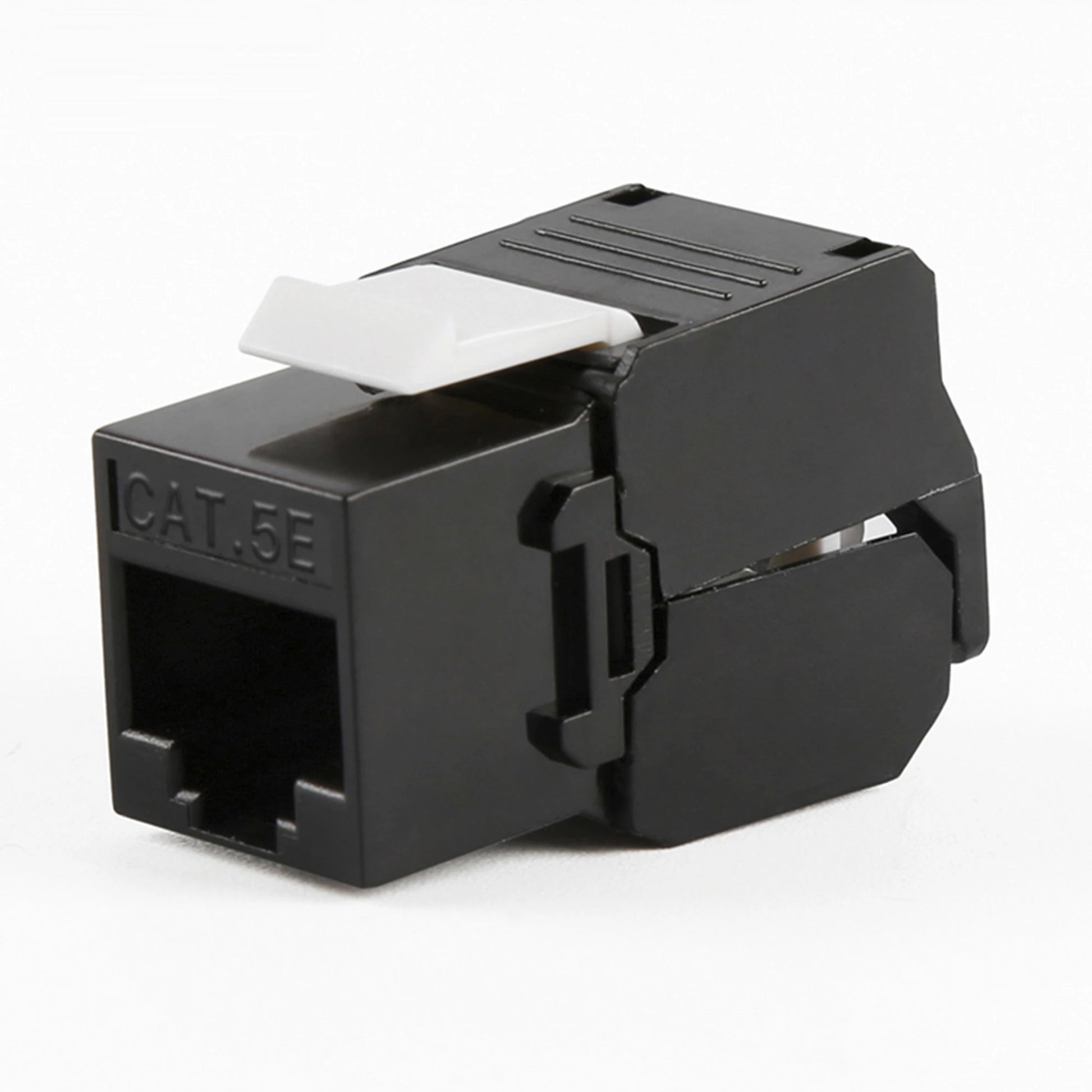 MÓDULO JACK KEYSTONE CAT5E (TOOLLESS), CON TERMINACIÓN EN ÁNGULO 180 º COLOR NEGRO, COMPATIBLE CON FACEPLATE Y PATCHPANEL LINKEDPRO-Cableado-LINKEDPRO BY EPCOM-Bsai Seguridad & Controles