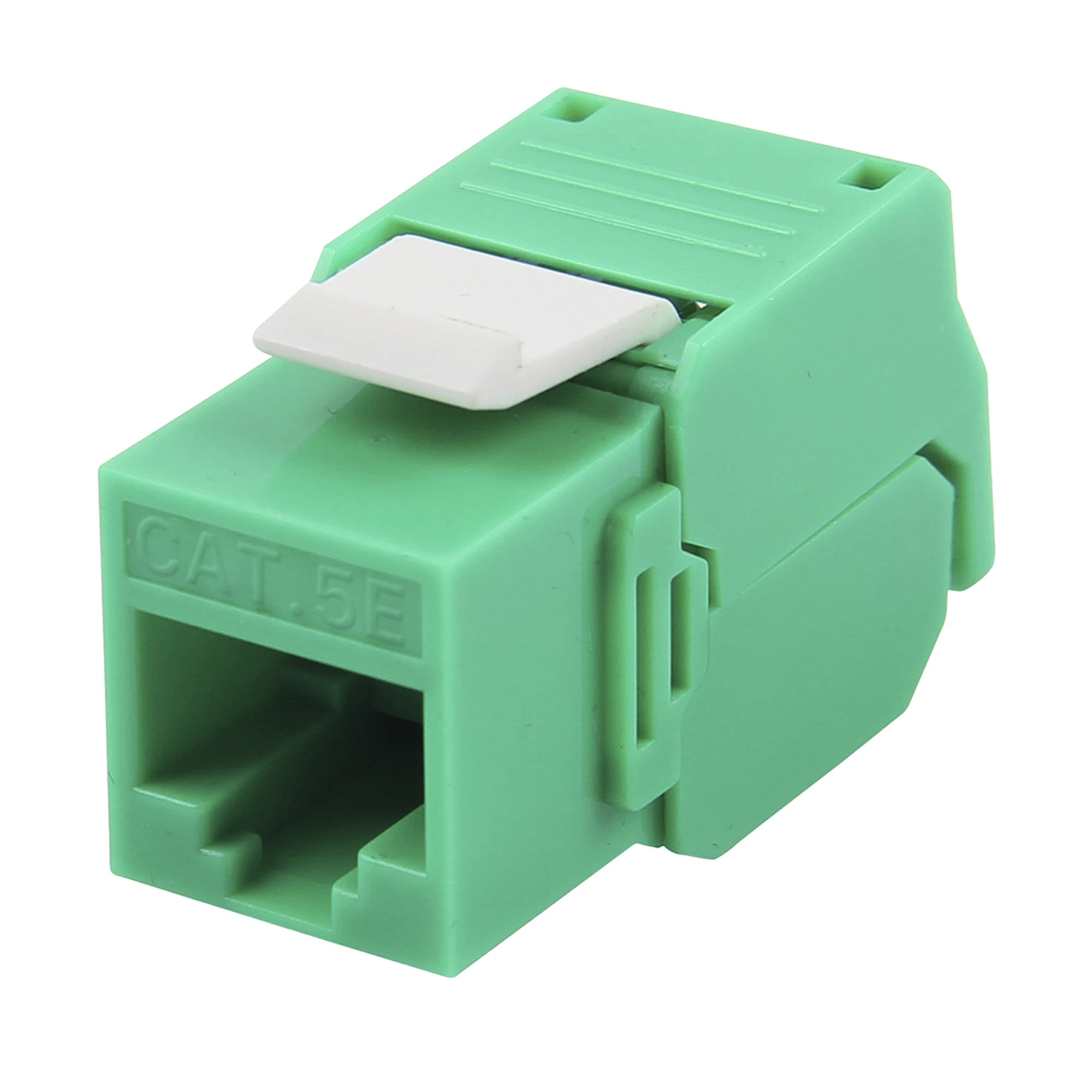 MÓDULO JACK KEYSTONE CAT5E (TOOLLESS), CON TERMINACIÓN EN ÁNGULO 180 º COLOR VERDE, COMPATIBLE CON FACEPLATE Y PATCHPANEL LINKEDPRO-Cableado-LINKEDPRO BY EPCOM-Bsai Seguridad & Controles
