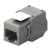 MÓDULO JACK KEYSTONE CAT6 (TOOLLESS), CON TERMINACIÓN EN ÁNGULO 180 º COLOR GRIS, COMPATIBLE CON FACEPLATE Y PATCHPANEL LINKEDPRO-Cableado-LINKEDPRO BY EPCOM-Bsai Seguridad & Controles