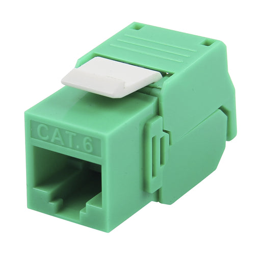 MÓDULO JACK KEYSTONE CAT6 (TOOLLESS), CON TERMINACIÓN EN ÁNGULO 180 º COLOR VERDE, COMPATIBLE CON FACEPLATE Y PATCHPANEL LINKEDPRO-Cableado-LINKEDPRO BY EPCOM-LP-KJ-610-TTGR-Bsai Seguridad & Controles