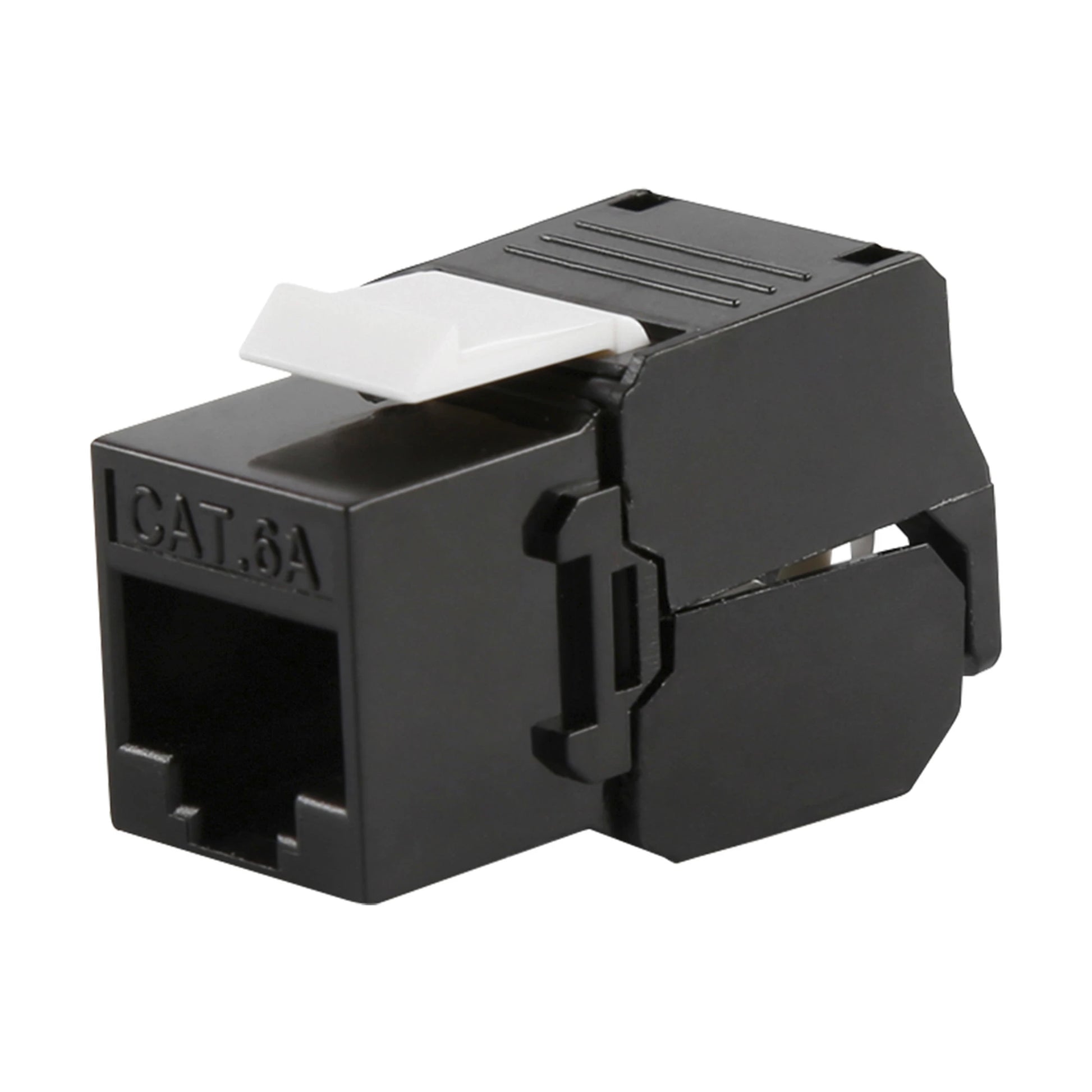 MÓDULO JACK KEYSTONE CAT6A (TOOLLESS), CON TERMINACIÓN EN ÁNGULO 180 º COLOR NEGRO, COMPATIBLE CON FACEPLATE Y PATCHPANEL LINKEDPRO-Cableado-LINKEDPRO BY EPCOM-Bsai Seguridad & Controles