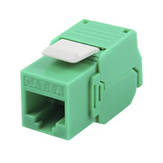 MÓDULO JACK KEYSTONE CAT6A (TOOLLESS), CON TERMINACIÓN EN ÁNGULO 180 º COLOR VERDE, COMPATIBLE CON FACEPLATE Y PATCHPANEL LINKEDPRO-Cableado-LINKEDPRO BY EPCOM-Bsai Seguridad & Controles