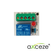 MODULO RELEVADOR MULTIPROPOSITO AX-RELAY5 ALIMENTACIÓN A 12V-40MA EN SUS CONTACTOS SOPORTA HASTA 125VCA-10A-Acceso-AXCEZE-Bsai Seguridad & Controles