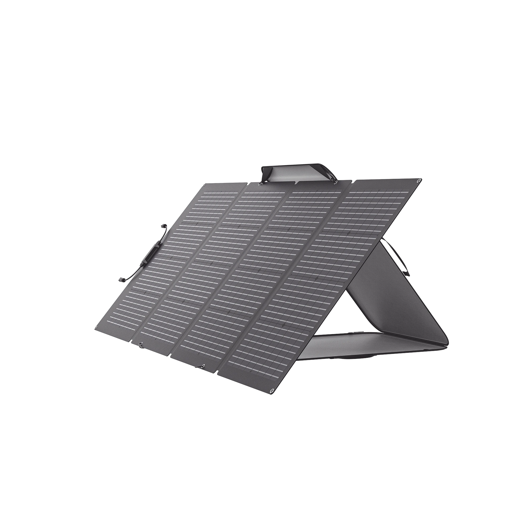 MÓDULO SOLAR BIFACIAL, PORTÁTIL Y FLEXIBLE DE 220W RECOMENDADO PARA ESTACIONES PORTÁTILES EFD330, EFD350 Ó EFD500 / AJUSTE DE ÁNGULO / CARGA EFICIENTE / INCLUYE CABLE XT60 A MC4-Respaldo de Energía-ECOFLOW-Bsai Seguridad & Controles