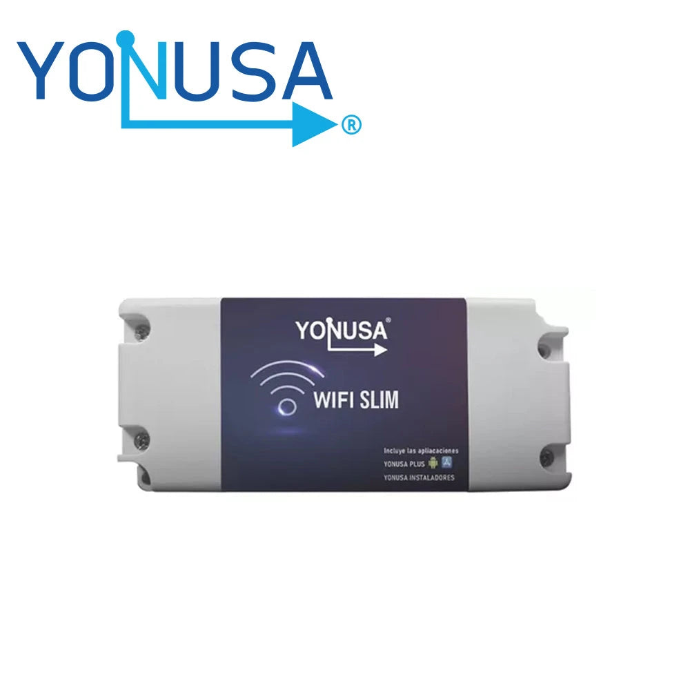 MODULO WIFI SLIM 2.4 GHZ / COMPATIBLE CON ENERGIZADORES YONUSA / ALIMENTACIÓN 12V 1A / RELEVADOR 120 VAC 10A / FUNCIÓN DE BOTÓN DE PÁNICO MEDIANTE LA APP YONUSA-Cercas electrificadas-YONUSA-WIFI SLIM-Bsai Seguridad & Controles