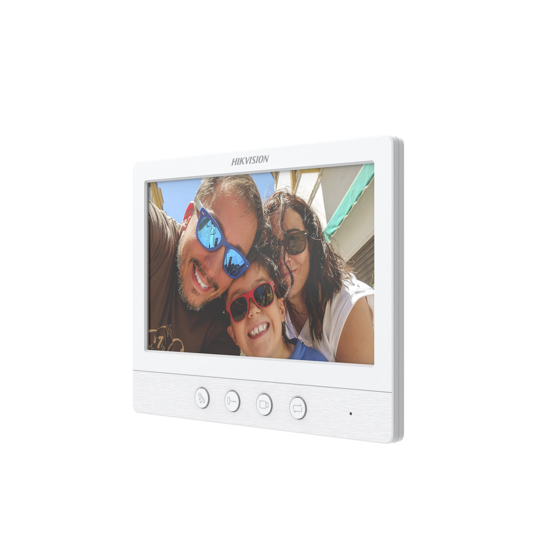 MONITOR ADICIONAL 7" PARA VIDEOPORTERO TURBOHD / BOTÓNES MECANICOS / COMPATIBLE CON DSKIS212 / DSKB2412TIM-Videoporteros e Interfonos-HIKVISION-Bsai Seguridad & Controles