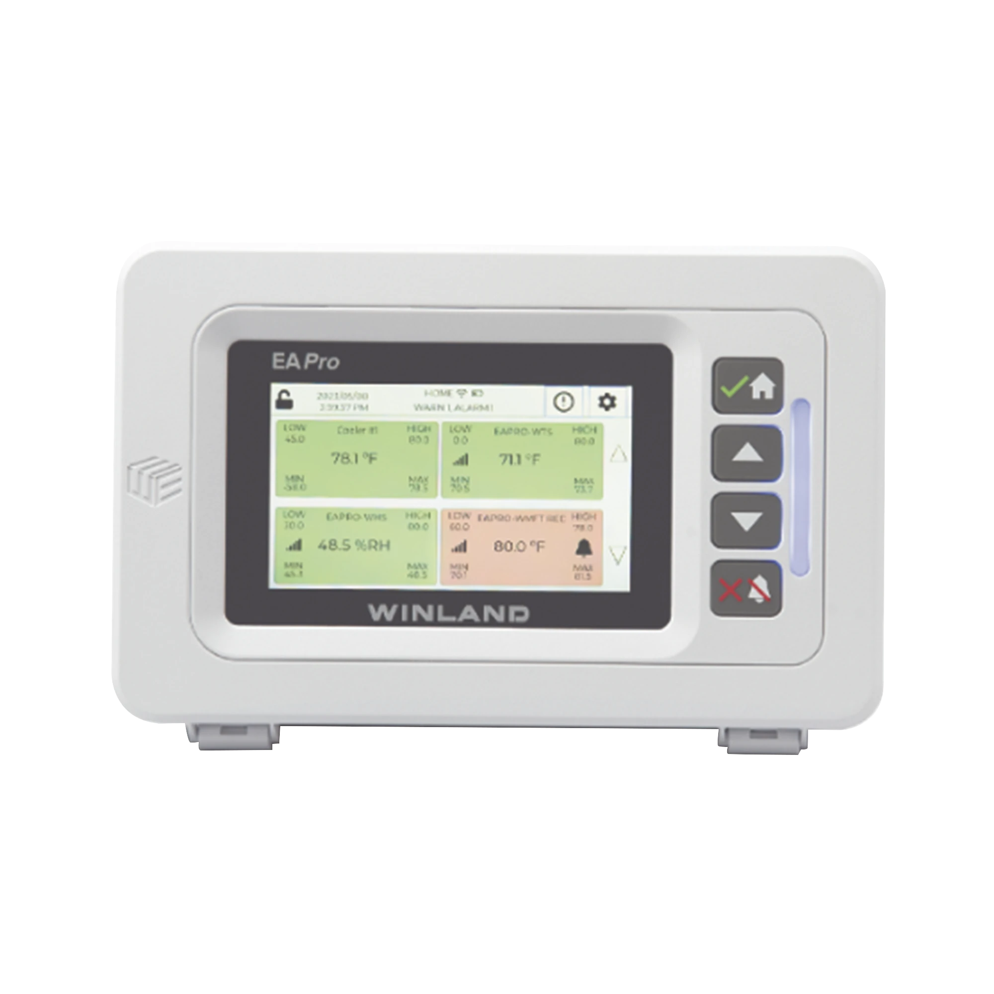 MONITOR IP DE TEMPERATURA DE 34 ZONAS PARA CONDICIONES CRÍTICAS Y EXTREMAS, SOPORTA 4 CABLEADAS Y 30 INALÁMBRICAS.-Detectores / Sensores-WINLAND ELECTRONICS-Bsai Seguridad & Controles
