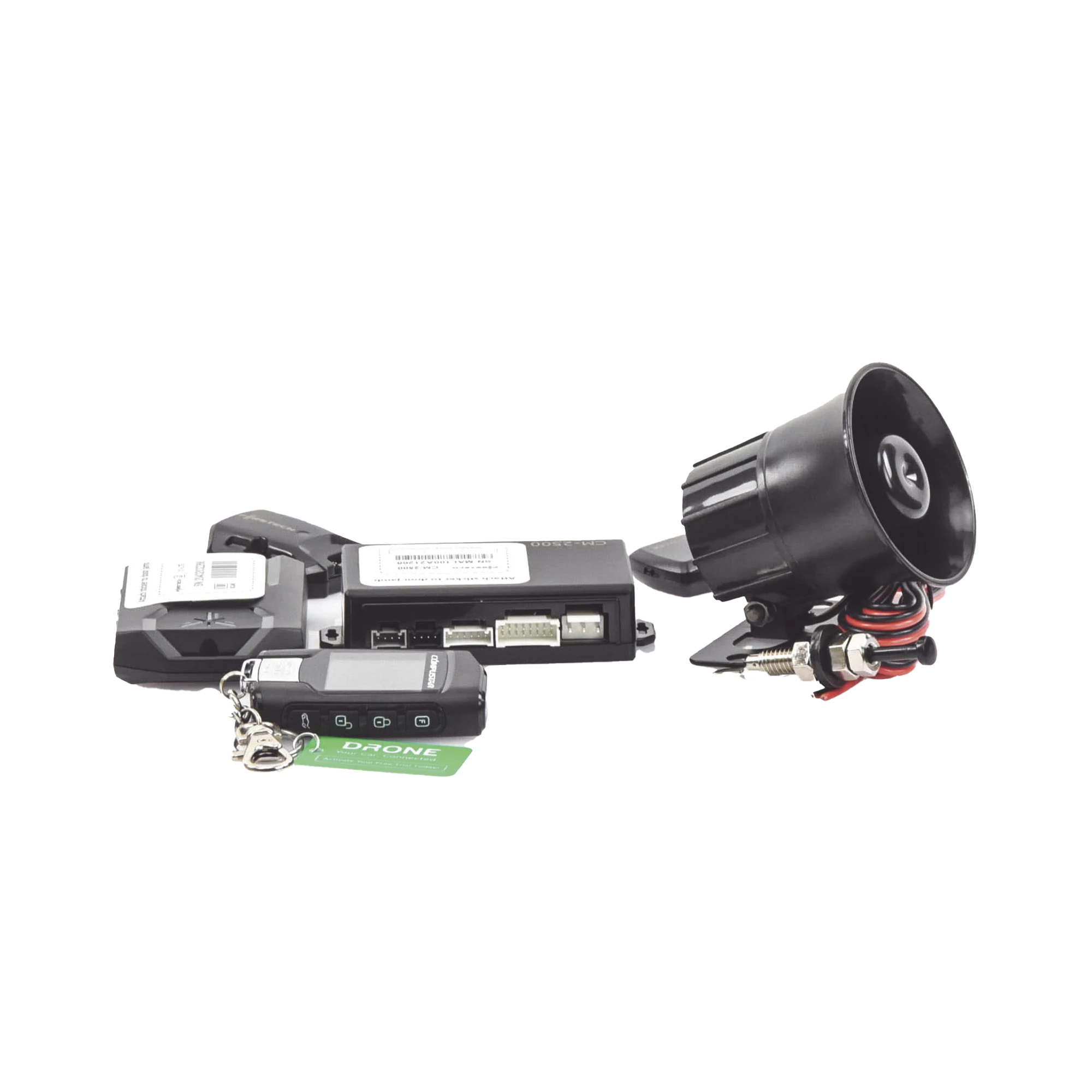 (MONITOREO EN APP) KIT DE ALARMA VEHICULAR PROFESIONAL DE 2 VÍAS Y CONTROL LCD CON MODULO CM2500 INCLUYE GPS X1-MAX LTE-IoT, GPS y Telemática-COMPUSTAR-Bsai Seguridad & Controles