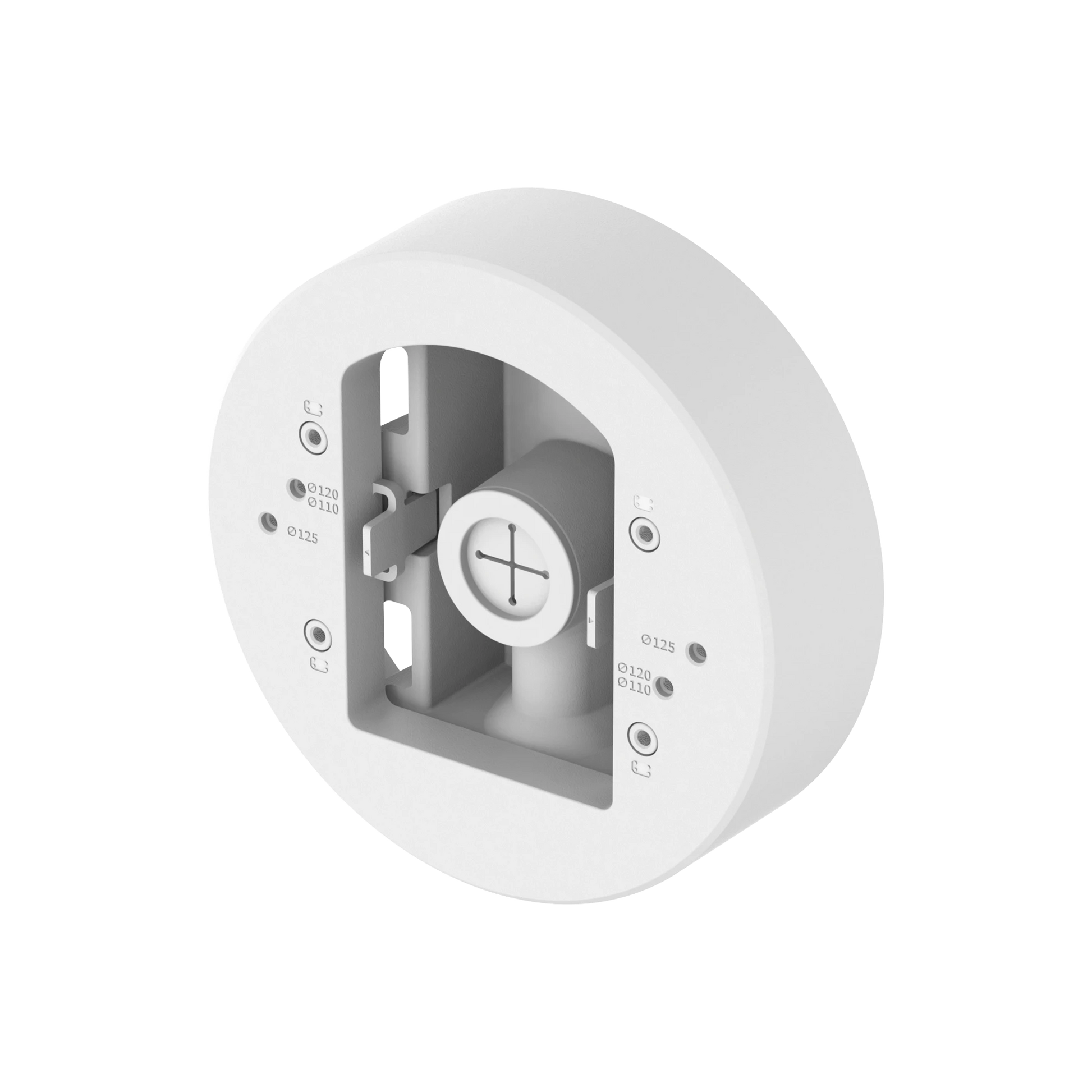 MONTAJE ADAPTADOR PARA INSTALACION EN POSTE DE CAMARAS DOMO Y BALA SERIE X O P MARCA HANWHA-Accesorios Generales-HANWHA TECHWIN WISENET-Bsai Seguridad & Controles