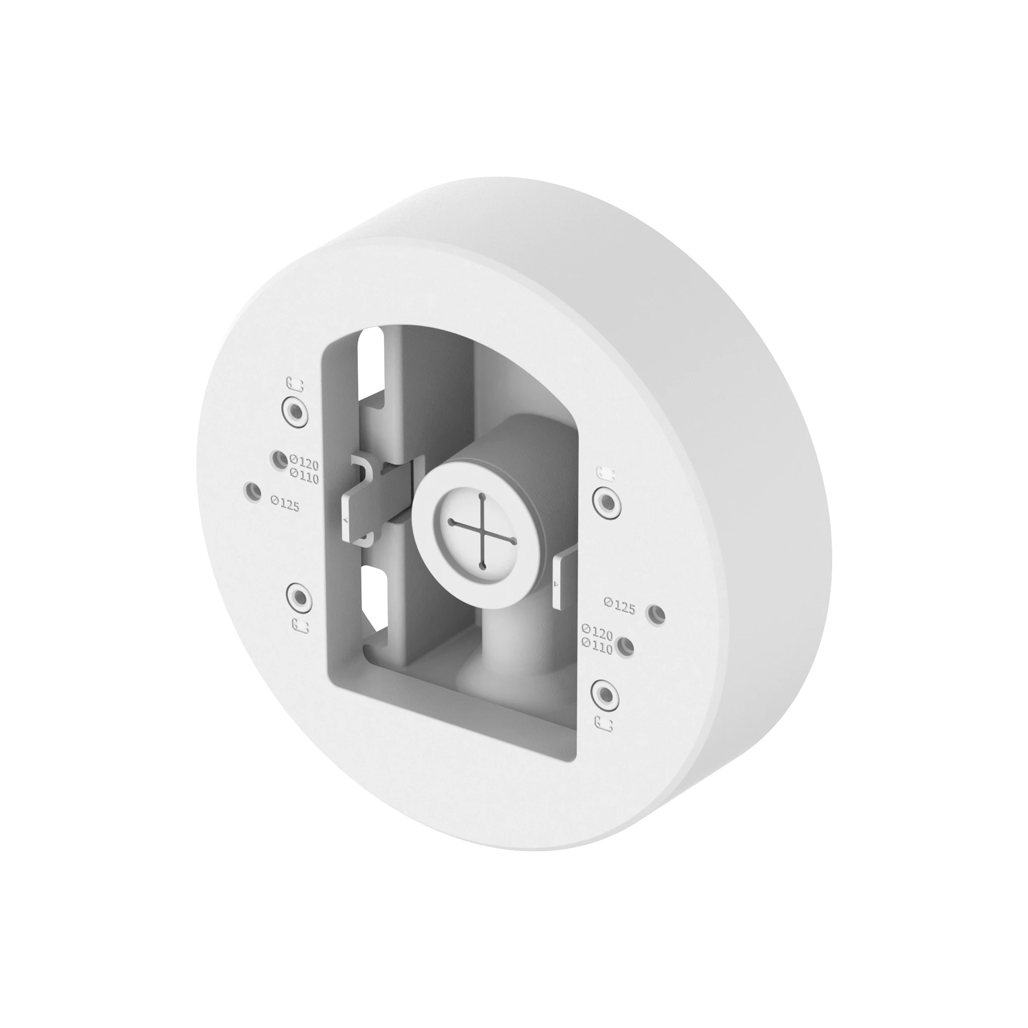 MONTAJE ADAPTADOR PARA INSTALACION EN POSTE DE CAMARAS DOMO Y BALA SERIE X O P MARCA HANWHA-Accesorios Generales-HANWHA TECHWIN WISENET-Bsai Seguridad & Controles