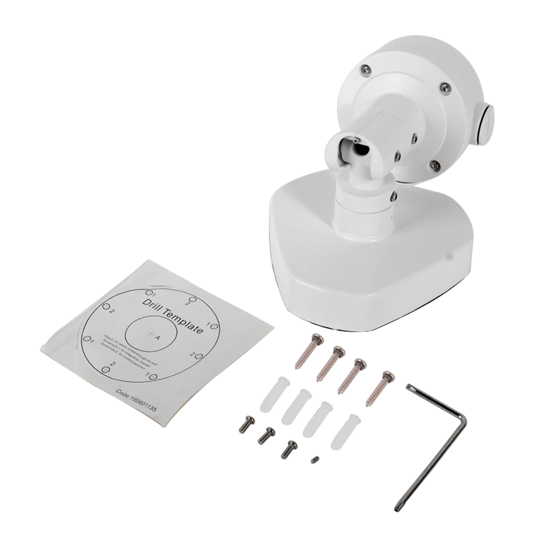 MONTAJE DE PARED CON CAJA DE CONEXIÓN PARA CAMARA FISHEYE DS2CD6-Accesorios Videovigilancia-HIKVISION-Bsai Seguridad & Controles