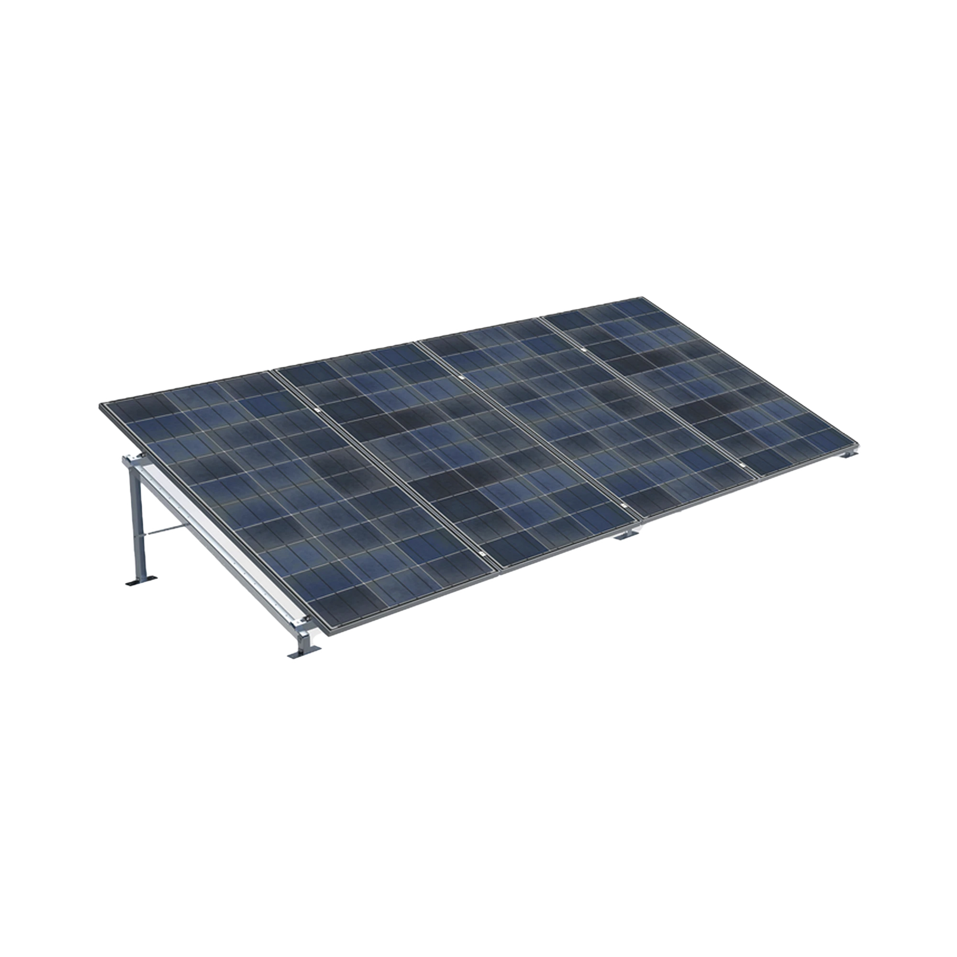 MONTAJE DE PISO DE ALTA RESISTENCIA PARA INSTALACIÓN DE 4 PANELES SOLARES DE HASTA 1300 X 2400 MM (REVISAR MÓDULOS COMPATIBLES)-Energía Solar-EPCOM INDUSTRIAL-Bsai Seguridad & Controles
