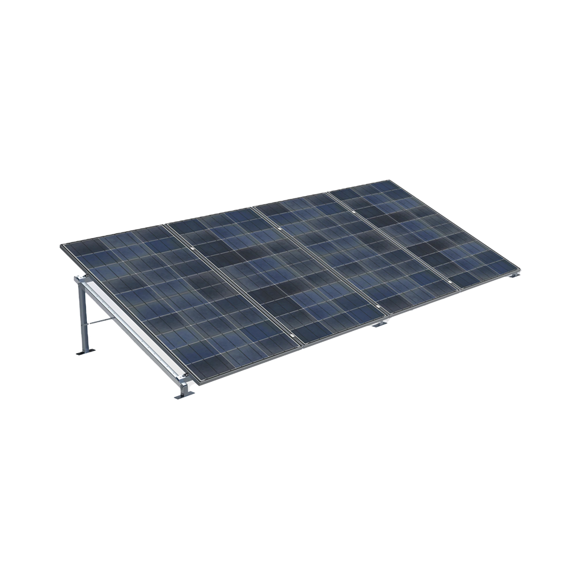 MONTAJE DE PISO DE ALTA RESISTENCIA PARA INSTALACIÓN DE 4 PANELES SOLARES DE HASTA 1300 X 2400 MM (REVISAR MÓDULOS COMPATIBLES)-Energía Solar-EPCOM INDUSTRIAL-Bsai Seguridad & Controles