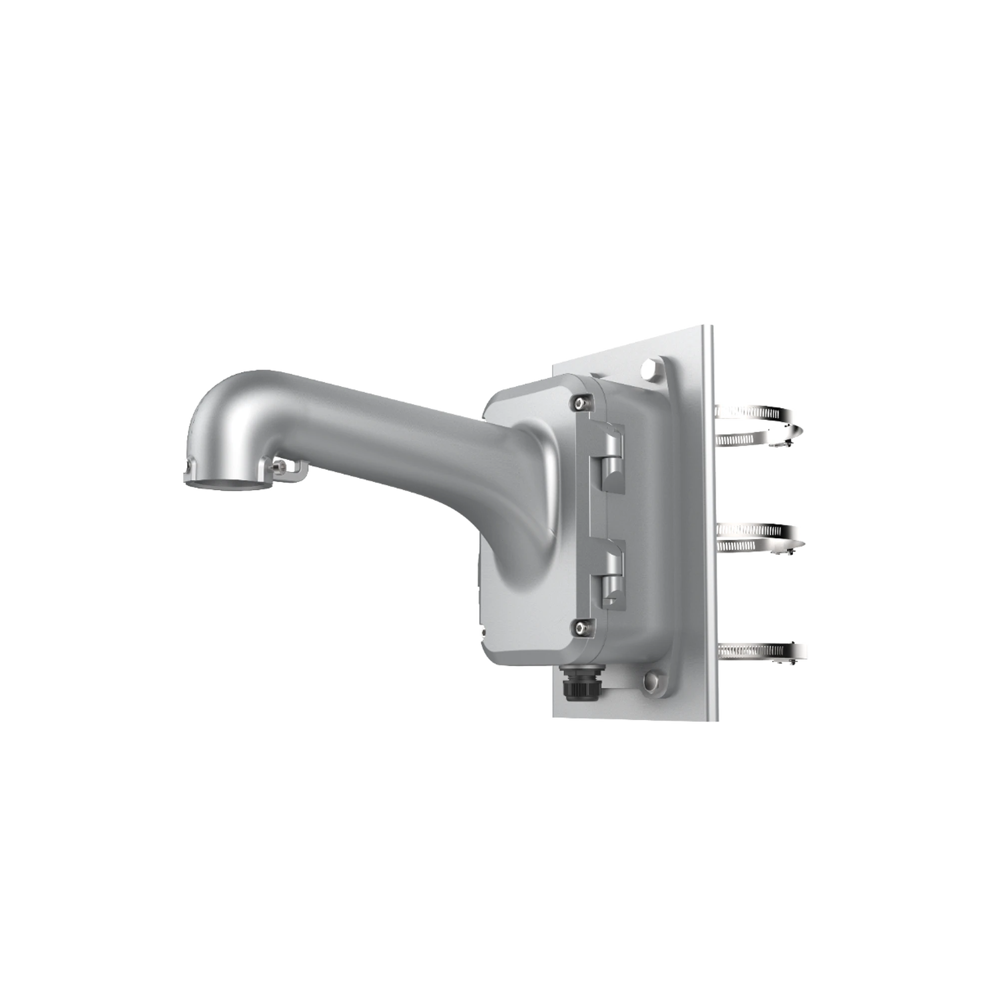 MONTAJE DE POSTE CON CAJA DE CONEXIONES DE ACERO INOXIDABLE PARA DOMOS PTZ HIKVISION-Accesorios-HIKVISION-Bsai Seguridad & Controles