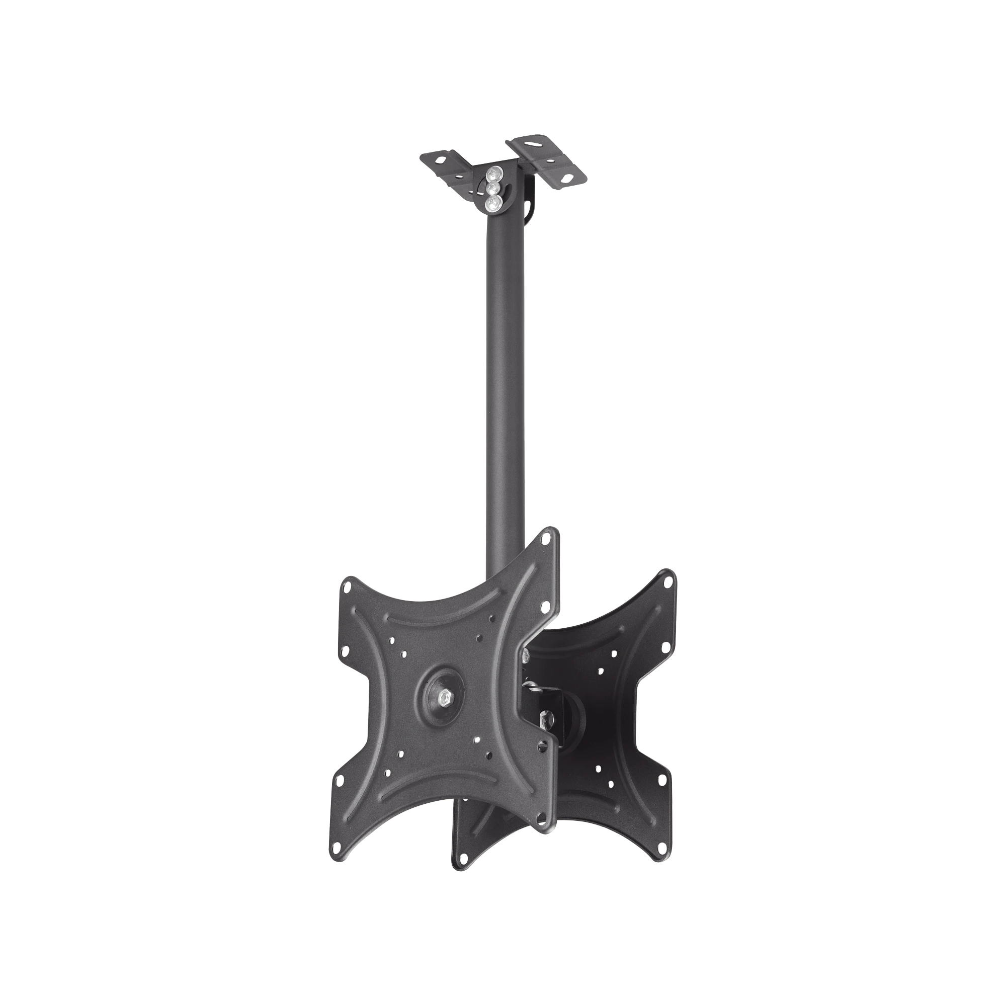 MONTAJE DE TECHO UNIVERSAL DOBLE PARA MONITORES DE 17 A 42" | SOPORTA HASTA 22 KG X MONITOR/ VESA 75X75, 100X100, 200X200 / ACERO / MONTAJE TELESCOPICO DE 50 CM HASTA 80CM-Monitores Pantallas y Mobiliario-EPCOM-Bsai Seguridad & Controles