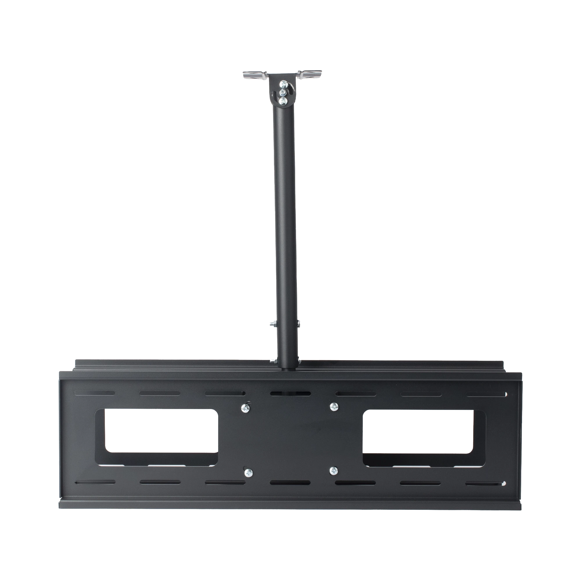 MONTAJE DE TECHO UNIVERSAL DOBLE PARA MONITORES DE 32 A 65" / SOPORTA HASTA 60 KG X PANTALLA / VESA 600 X 400/ ACERO / MONTAJE TELESCOPICO DE 50 CM HASTA 90 CM-Monitores Pantallas y Mobiliario-EPCOM-Bsai Seguridad & Controles