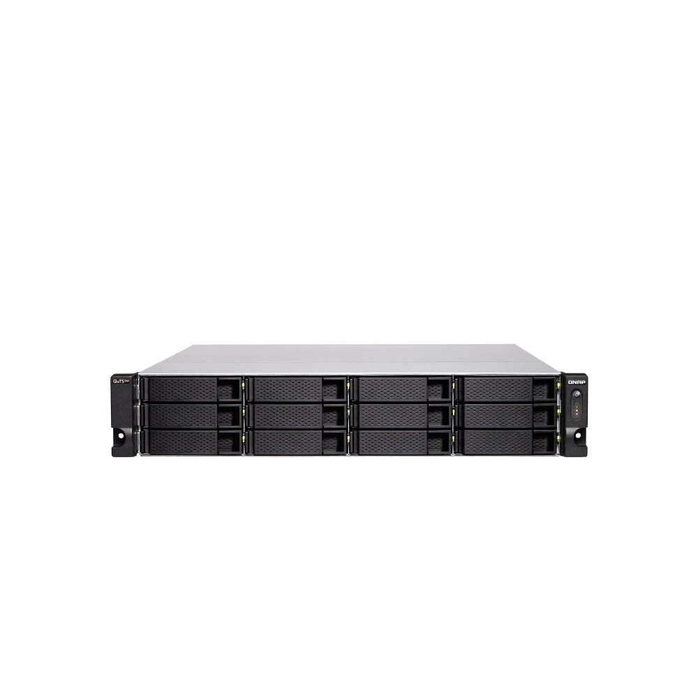 SERVIDOR NAS QTS HERO QNAPTS-H1277XU-RP-3700X-32G-US PROCESADOR AMD RYZEN 3700X / MEMORIA RAM 32GB / 12 BAHIAS FRONTALES SATA 3.5 PULGADAS Y 2.5 PULGADAS / 2 PUERTOS RJ45 1GBE + 2 PUERTOS FIBRA OPTICA SFP+ 10GBE + 2 PUERTOS 10GBASE-T / MONTAJE EN RACK ...-Servidores NAS / STORAGE-QNAP-Bsai Seguridad & Controles
