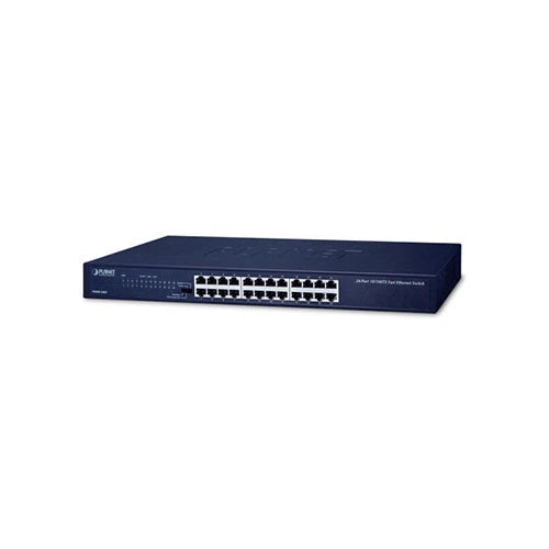 SWITCH PLANET FNSW-2401 NO ADMINISTRABLE / 24 PUERTOS RJ45 VELOCIDAD DE TRANSMISION 10/100 MBPS / TEMPERATURA DE OPERACION 0-50°C / MONTAJE EN RACK-Switches-PLANET-Bsai Seguridad & Controles