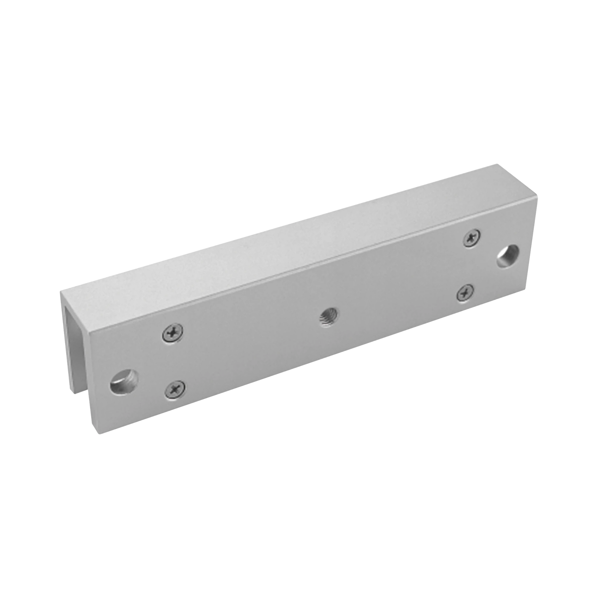 MONTAJE EN "U" PARA INSTALACIÓN DE CHAPA MAGNÉTICA DS-K4H258S EN PUERTA DE CRISTAL (VIDRIO)-Control de Acceso-HIKVISION-Bsai Seguridad & Controles