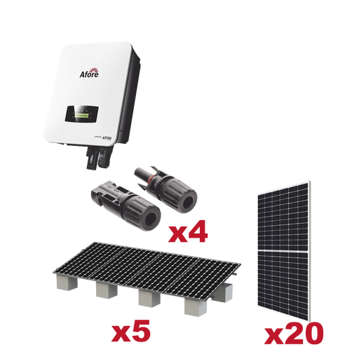 KIT SOLAR INTERCONEXION / 10KW 220VCA / INVERSOR AFORE / MONTAJE INCLUIDO-Energía Solar-AFORE-HNS10000TLKIT1-Bsai Seguridad & Controles