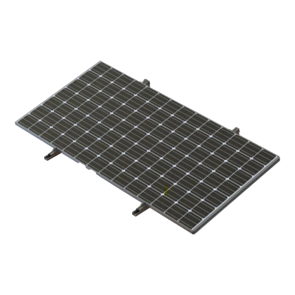 MONTAJE PARA 1 MODULO SOLAR SOBRE PISO-Energía Solar-PRECISION-Bsai Seguridad & Controles