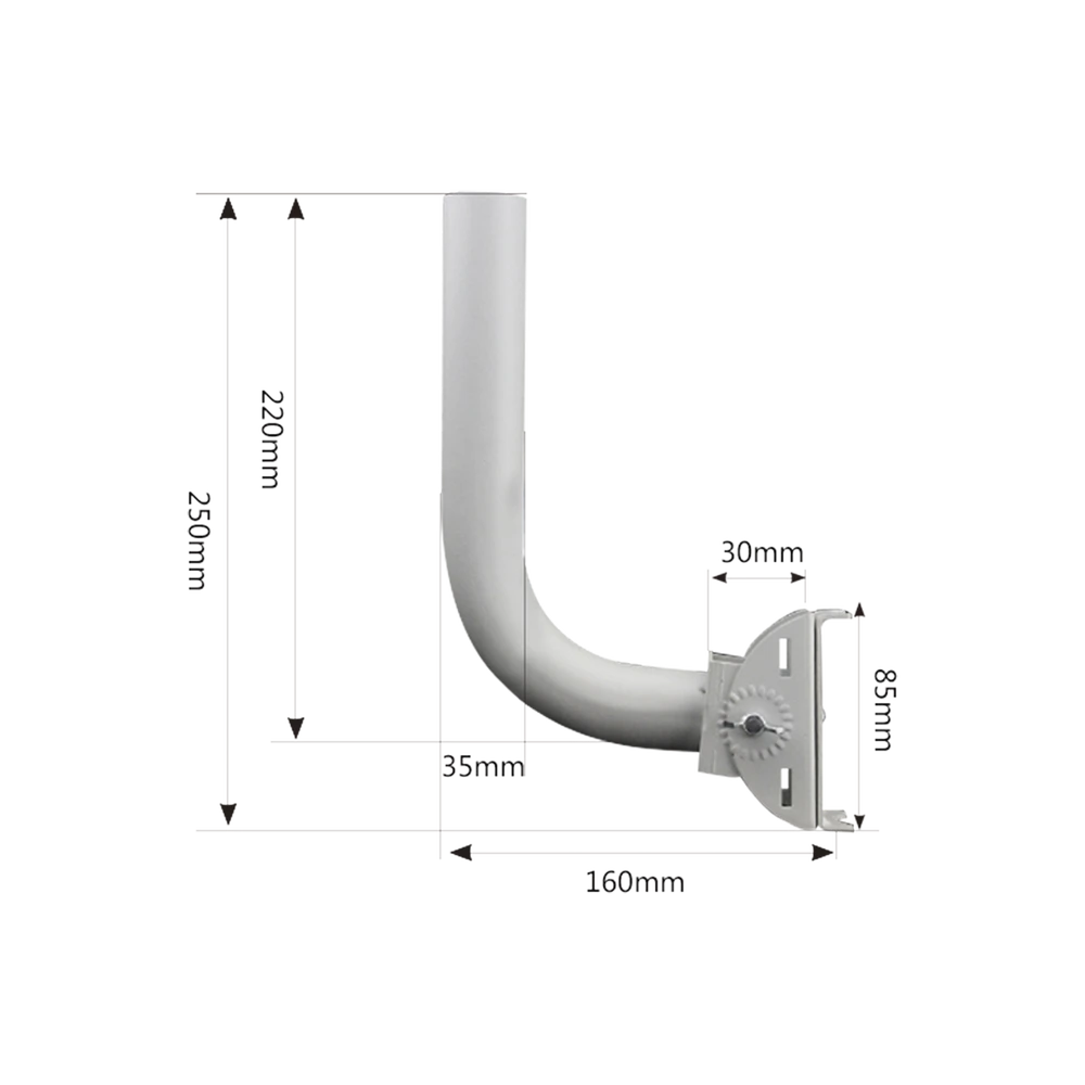 MONTAJE UNIVERSAL FLEXIBLE PARA INSTALACIÓN EN POSTE O PARED, COMPATIBLE CON EQUIPOS UBIQUITI, MIMOSA, CAMBIUM Y ALTAI-Antenas-TXPRO-Bsai Seguridad & Controles