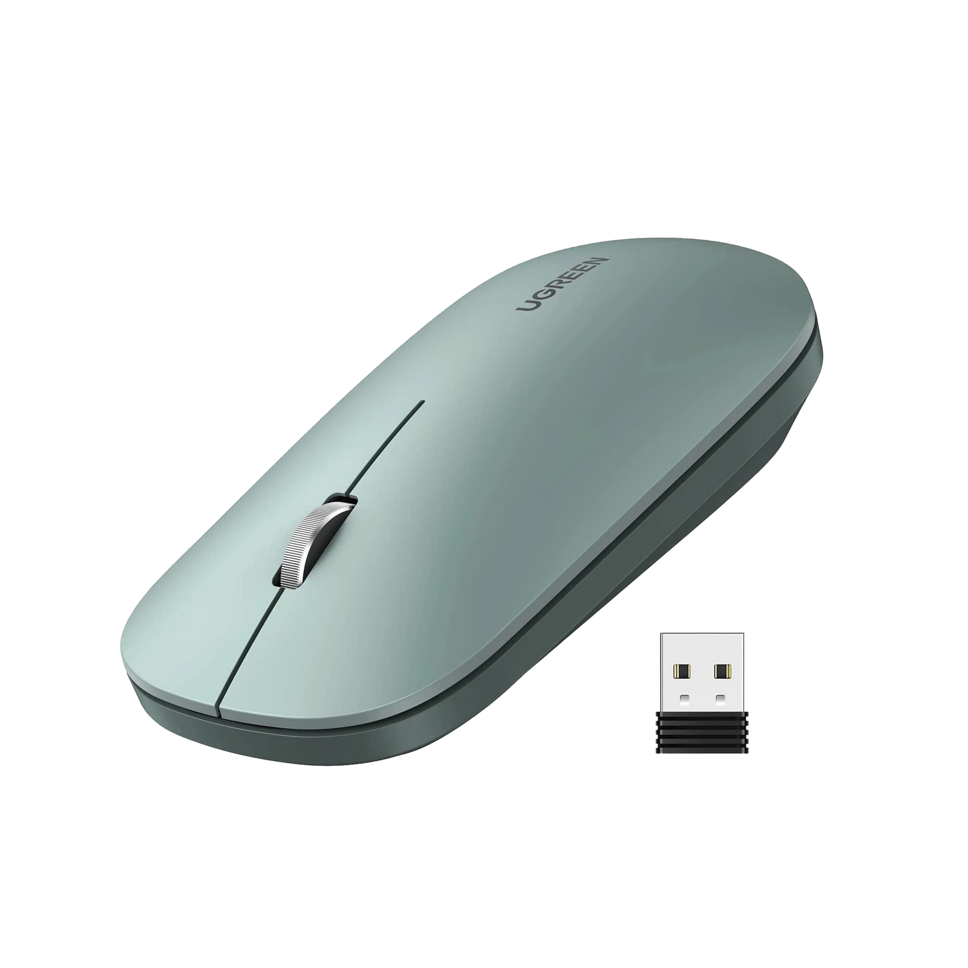 MOUSE INALÁMBRICO 2.4 GHZ | ULTRA DELGADO Y SILENCIOSO | DPI 1000/1600/2000/4000 (AJUSTABLE) | ALCANCE 10M | SCROLL DE ALUMINIO | ADAPTABLE A DIFERENTES SUPERFICIES | DISEÑO SUAVE AL TACTO | CONTIENE RECEPTOR USB | COLOR VERDE-Accesorios Generales-UGREEN-Bsai Seguridad & Controles