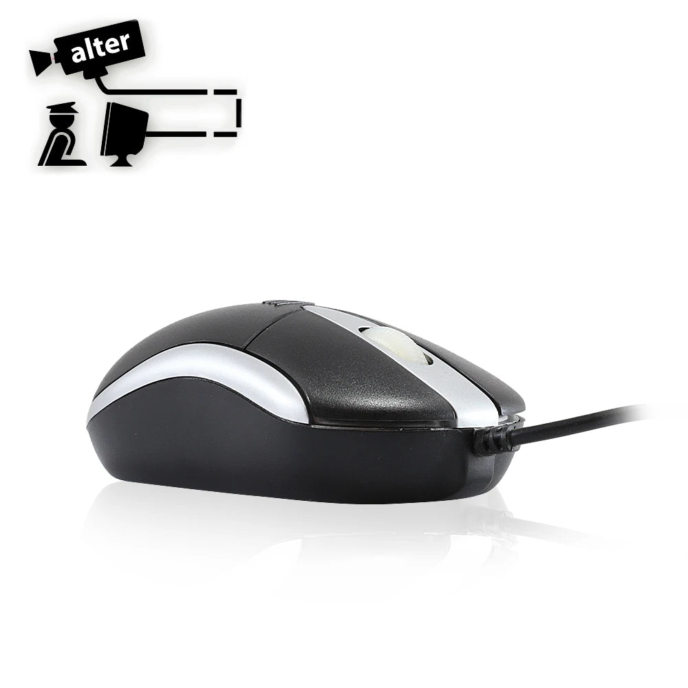MOUSE NEGRO ALAMBRICO-Accesorios Videovigilancia-MARCAS VARIAS-Bsai Seguridad & Controles