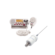 KIT DE RADIO MRF45D | MAS ANTENA MARINA TX-1600-SYS. INCLUYE CABLE DE 4.5 M CON CONECTORES PL-259 INSTALADOS Y MONTAJE EN L